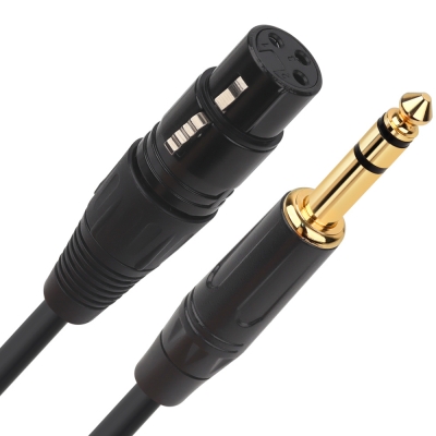 강원전자 넷메이트 XLR 캐논(F)-TRS(5.5 Stereo) 마이크 케이블 3m NMC-XLR503FSB