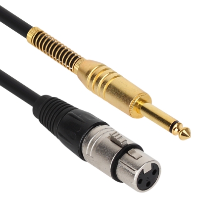 강원전자 넷메이트 XLR 캐논(F)-TS(5.5 Mono) 마이크 케이블 5m NMC-XLR505F