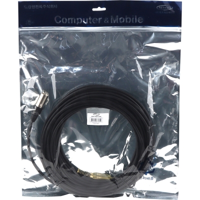 강원전자 넷메이트 XLR 캐논(M)-TRS(5.5 Stereo) 마이크 케이블 15m NMC-XLR515MS