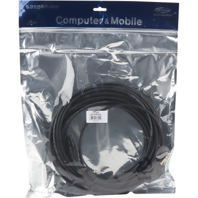 강원전자 넷메이트 XLR 캐논(F)-TRS(5.5 Stereo) 마이크 케이블 20m NMC-XLR520FSB