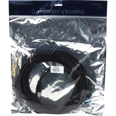 강원전자 넷메이트 XLR 캐논(F)-TRS(5.5 Stereo) 마이크 케이블 20m NMC-XLR520FS