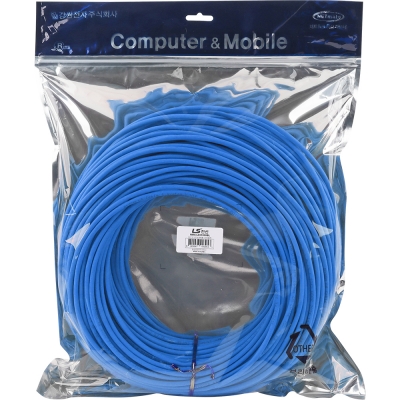 LS전선 CAT.5E UTP 랜 케이블 100m (블루) NMX-LS51000BL