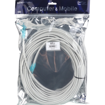 LS전선 CAT.6 UTP 랜 케이블 20m, 그레이 NMX-LS6200G