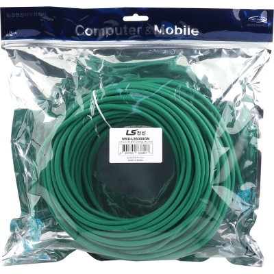 LS전선 CAT.6 UTP 랜 케이블 30m, 그린 NMX-LS6300GN