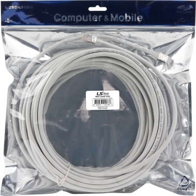 LS전선 CAT.6A F/UTP 랜 케이블 15m (그레이) NMX-LS6AF150G