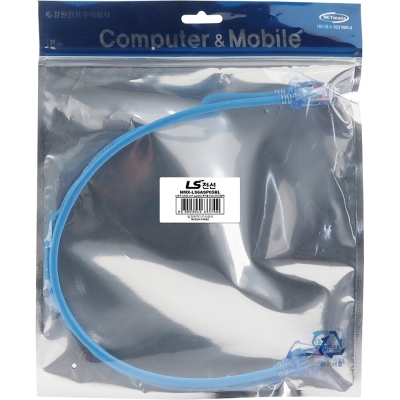 LS전선 CAT.6A UTP Supreme 랜 케이블 0.5m (블루) NMX-LS6ASP05BL