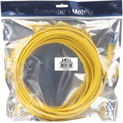 LS전선 CAT.6A UTP Supreme 랜 케이블 10m (옐로우) NMX-LS6ASP100Y