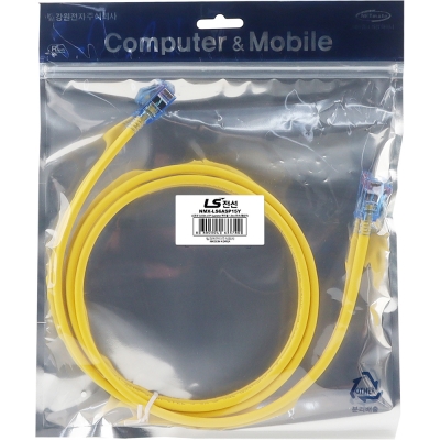 LS전선 CAT.6A UTP Supreme 랜 케이블 1.5m (옐로우) NMX-LS6ASP15Y
