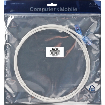 LS전선 CAT.6A Ultra Super Slim USS 케이블 1.5m (화이트) NMX-LS6AUSS15WH