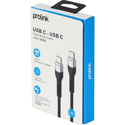 프로링크 USB C타입 5A 240W 고속충전 케이블 1.8m PF493-0180