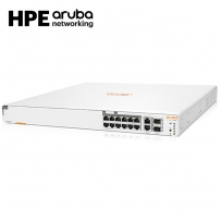 HPE Aruba 12포트 멀티 기가비트 스위칭 허브, 480W PoE / 10G SFP+ 2슬롯 S0F35A