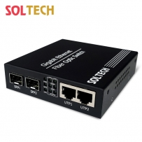 솔텍 2포트 기가비트 스위칭 허브, SFP 2슬롯 SFC300G