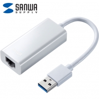 강원전자 산와서플라이 USB3.0 기가비트 랜카드 (화이트) USB-CVLAN1WN
