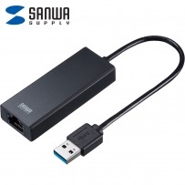 강원전자 산와서플라이 USB3.0 2.5G 랜카드 USB-CVLAN5BK