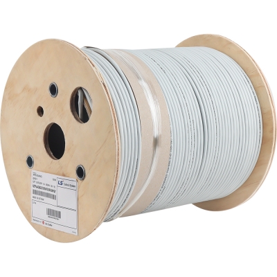 LS전선 CAT.6A UTP Supreme 케이블 300m (단선/그레이/드럼포장) UTP-A-C6G-E1VX-M 4P GD
