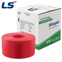 LS전선 CAT.6A UTP Supreme 케이블 300m (단선/레드) UTP-A-C6G-E1VX-M 4P RD