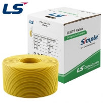 LS전선 CAT.6A UTP Supreme 케이블 300m (단선/옐로우) UTP-A-C6G-E1VX-M 4P YL